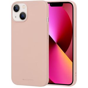GOOSPERY SOFT FEELING Liquid TPU Phone Case For iPhone 14 Max(Light Pink)