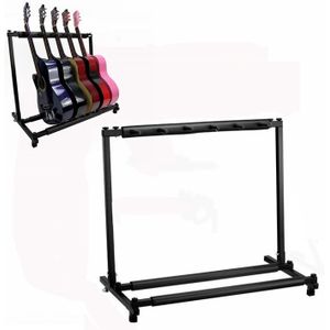 Opvouwbare Long Metal Guitar Display Stand Shelf  Specificatie: Vijf rekken