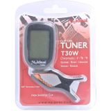 Gitaar Tuner Clip op-nauwkeurige chromatische  akoestische gitaar bas Banjo viool Ukulele Tuner(Red)