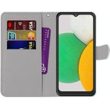 For Samsung Galaxy A03 Core Coloured Drawing Cross Texture Horizontal Flip PU Phone Leather Case with Holder & Card Slots & Wallet & Lanyard(Colorful Layer(Fluorescent Water Pattern)