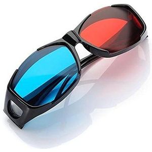 Rood blauw 3D bril anaglyph ingelijst 3D visie bril voorspel stereo Movie dimensionale glazen plastic glazen