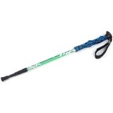 135cm draagbare hoogte verstelbaar buiten aluminium Trekking Poles(Green)