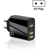 65W Dual PD Type-C + 3 x USB Multi Port-oplader voor telefoon en tablet-pc  EU-stekker