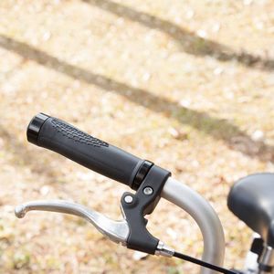 OQSPORT 2 stuks fiets handvatten dekt bilaterale Lock MTB fiets antislip Stuur Grips(Black)