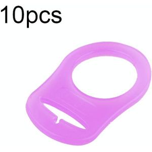 10 stks Dummy Fopspeen Houder Clip Adapter Ring Knop Stijl Fopspeen Adapter DIY Baby Cadeau Accessoires (C6)