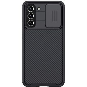 Voor Samsung Galaxy S21 FE 2021 NILLKIN Black Mirror Pro-serie CAMSHIELD volledige dekking stofbestendig krasbestendig telefooncase
