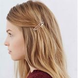 10 stuks nieuwe mode exquise sieraden Hair clip metalen pin vorm haar ornamenten versierd kikker clip (goud)