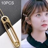 10 stuks nieuwe mode exquise sieraden Hair clip metalen pin vorm haar ornamenten versierd kikker clip (goud)