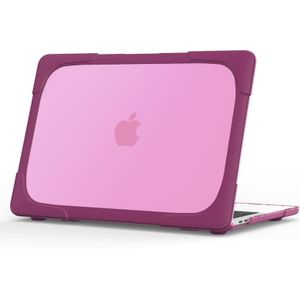 Voor MacBook Pro 13 3 inch met touch Bar (A2159/A1989) TPU + PC twee kleuren laptop beschermhoes (paars)