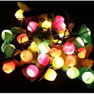 4 stks kerstboom decoratie fruit kleurrijke 7-kleuren string lichten feestelijke bruiloft scne decoratie lichten  CN-stekker (willekeurige stijl levering)