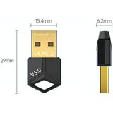 2 stks USB Bluetooth-adapter 5.0pc Computer Draadloze Audio Ontvangen Zender  Kleur: Zwart