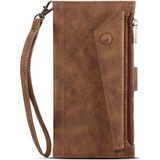 Retro Frosted RFID Flip Leather Phone Case For iPhone 14 Pro Max(Brown)