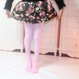 Lente zomer herfst effen kleur panty Ballet dans panty voor kinderen  Size:XL(Pink)