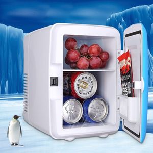 Voertuig Auto draagbare Mini koeler en Warmer 4 L koelkast voor auto en huis  Voltage: 12V DC / AC 220V (wit)