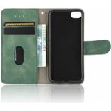 Voor iPod Touch 6 & 5 Solid Color Skin Feel Magnetic Buckle Horizontal Flip Calf Texture PU Leather Case met Holder & Card Slots & Wallet(Green)