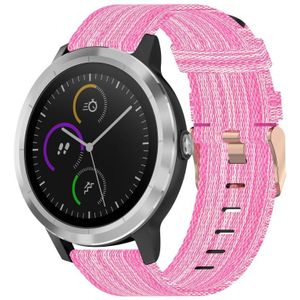 Voor Garmin Vivoactive 3 20mm nylon geweven horlogeband