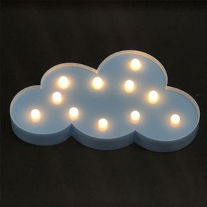 Switch stijl wolk vorm LED nacht warm bed lamp tabel licht slaapkamer studie kamer nachtlampje (blauw)