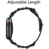 Lederen mannelijke stijl horlogeband voor Apple Watch Series 7 41mm / 6 & SE & 5 & 4 40mm / 3 & 2 & 1 38mm