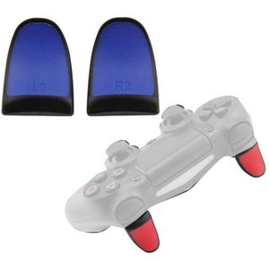 2 paar Gamepad Extended Buttons L2R2 Knoppen geschikt voor PS4(Blauw)