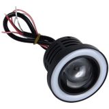 2 stuks 3 inch 10W 900 LM 6000K auto mistlampen met kleurrijke hoek Eye Light  DC 12V (wit licht)