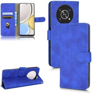 Voor Honor X9 5G/X30/Magic4 Lite Skin Feel Magnetic Flip Leather Phone Case (Blauw)