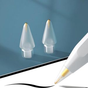 2 stks 7.0 Messing Lente Korte Naald Stylus Pen Tip voor Apple Potlood 1/2