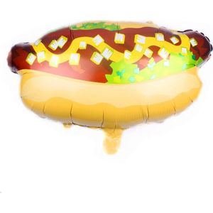 5 stks pizza hotdog popcorn donut burger aluminium film ballon verjaardagsfeestje decoratie ballon (F)