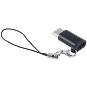 Mini draagbare USB Type-C & USB-C Converter adapter met OTG(Black)