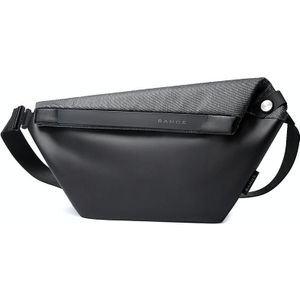 BANE BG-7396 Mannen Licht Dunne Waterdichte Crossbody Borst Tas  Grootte: 43 x 20 x 2 5cm (Grijs)