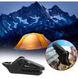 100st tenten accessoires luifel wind touw klem plastic clip Outdoor Camping Tent Alligator CIP haak (zwart)