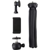 PULUZ mini Octopus flexibele statief houder met bal hoofd & telefoon klem + statief bevestiging adapter & lange schroef voor SLR camera's  GoPro  mobiele telefoon  grootte: 25cmx 4.5 cm