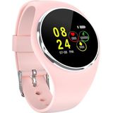 DK01 1 0 inch TFT kleurenscherm IP67 waterdichte Bluetooth SmartWatch  ondersteuning oproep herinnering/hartslag monitoring/Blood Drukbewaking/slaapbewaking (roze)