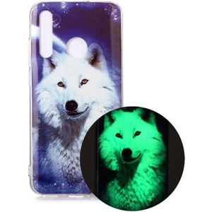Voor Huawei Honor 10 Lite Lichtgevende TPU Soft Protective Case (Starry Sky Wolf)