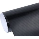 5D hoogglans koolstofvezel auto Vinyl Wrap Sticker Decal Film Sheet Air Release  grootte: 152cm x 50cm(Black)