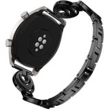 22mm Voor Huawei Watch GT2e GT2 46mm Sun Moon Star aluminium aluminium legeringsband(Zwart)