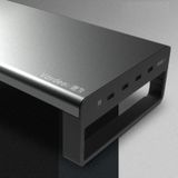 Vaydeer Metal Display Verhoging Rack Multifunctionele Usb Wireless Laptop Screen Stand  Style:Wireless Charging Double Layer(L)