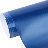 5D hoogglans koolstofvezel auto Vinyl Wrap Sticker Decal Film Sheet Air Release  grootte: 152cm x 50cm(Blue)