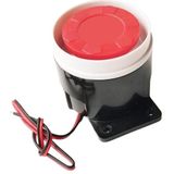 2 stks BJ-1K High-Decibel Actieve Buzzer Dual Audio Elektronische Sirene Alarm Wandmontage Anti-diefstal Buzzer  Voltage: 220 V (rood wit zwart)