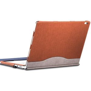 PU Leather Laptop Protective Sleeve For Microsoft Surface Book 2 13.5 inches(Business Brown)