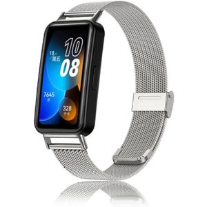 Voor Huawei Band 8 16 mm Milan roestvrijstalen metalen mesh horlogeband