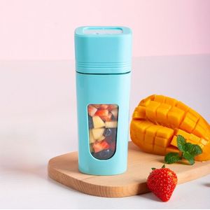 Huishouden Kleine Draagbare Multi-functie Oplaadbare Elektrische Sap juicer (Blauw)