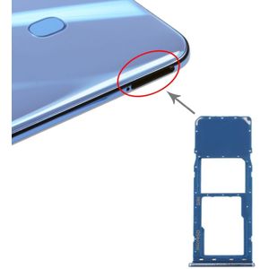 SIM-kaartlade + Micro SD-kaartlade voor Galaxy A20 A30 A50 (Blauw)