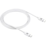 HAWEEL 25W USB-C / TYPE-C tot 8 PIN PD Snelle oplaadkabel  kabellengte: 1m