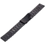 Voor Samsung Gear S2 Classic Smart Watch vlinder gesp 3 kralen roestvrij staal Watchband(zwart)