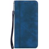 Frosted Business Magnetic Horizontal Flip PU Lederen Case met Houder & Card Slot & Lanyard voor iPhone 13 Pro Max