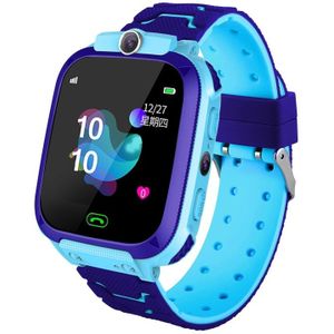 Q12B 1 44 inch kleur scherm Smartwatch voor kinderen  ondersteuning LBS positionering/tweeweg kiezen/One-Key EHBO/stem monitoring/Setracker APP (blauw)