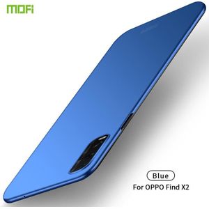 Voor OPPO Find X2 MOFI Frosted PC Ultra-thin Hard Case(Blue)