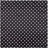 Lente dames stippen patroon Silk Imitationkleine sjaal vierkante sjaal  grootte: 60 x 60cm (zwart)