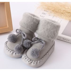 Winter baby warmer vloer sokken anti-slip baby stap sokken  grootte: 13cm (grijs)