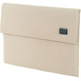 POFOKO e200 serie polyester waterdichte laptop sleeve tas voor 13 3 inch laptops (beige)